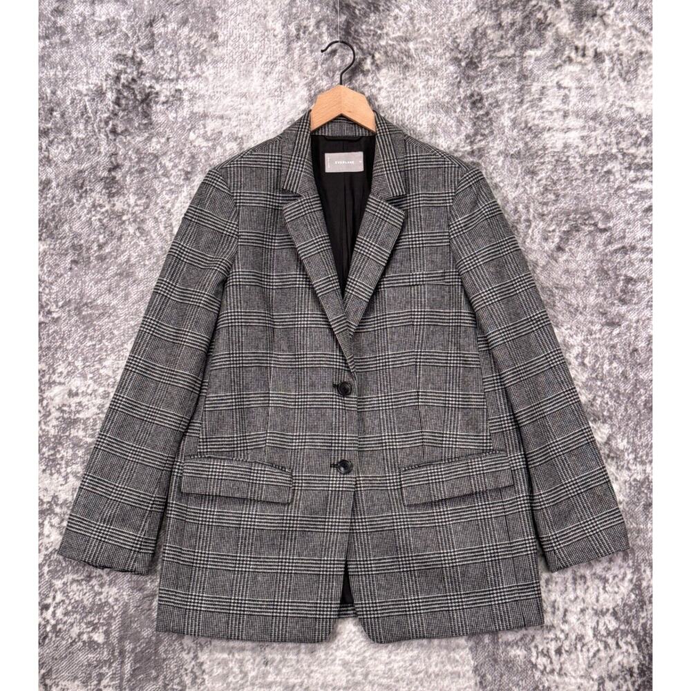 Everlane Gray Plaid Blazer